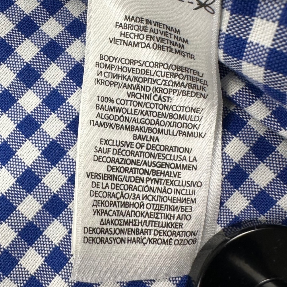 Ralph Lauren Button Down Shirt Mens XXL Classic Fit Gingham Blue White - Picture 6 of 12